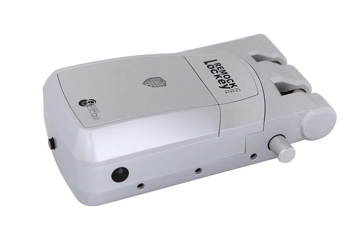 Remock Lockey Pro RLP4S Unsichtbares Sicherheitsschloss, mit 4 Fernbedienungen (3 V), Silber