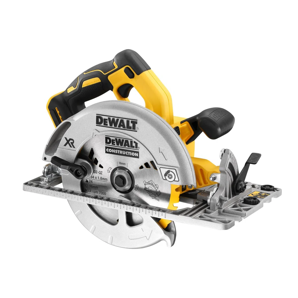 DEWALT XR 18V bürstenlose Kreissäge mit 184-mm-Sägeblatt, 58-mm-Schnitttiefe, LED und TSTAK-Koffer, DCS572NT-XJ