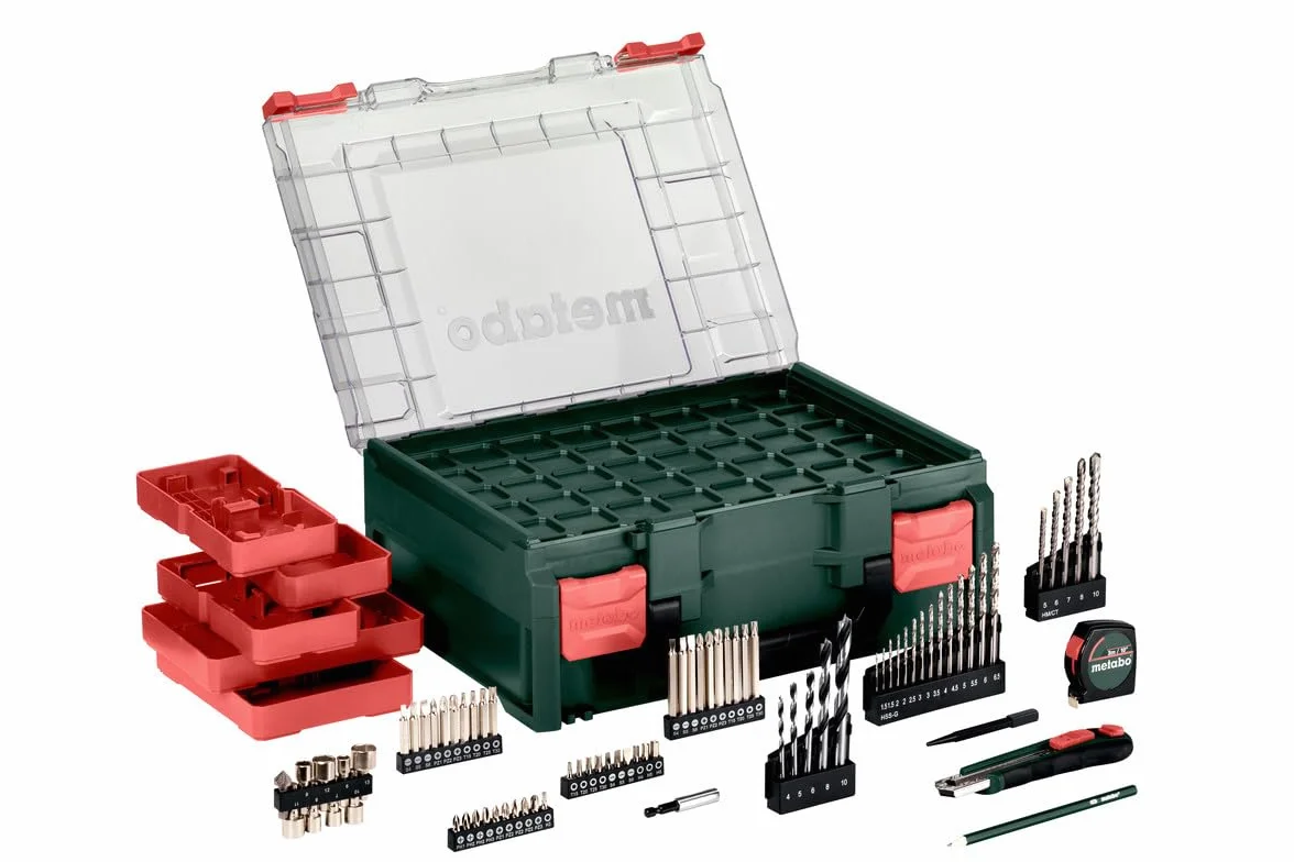 Metabo SB 18 L Set Akku-Schlagbohrschrauber – inkl. Akku (18V 2 x 2Ah LiPOWER Akkus, Bohrdurchmesser 13 mm/36 mm, Gewicht 1,6 kg) 614053710