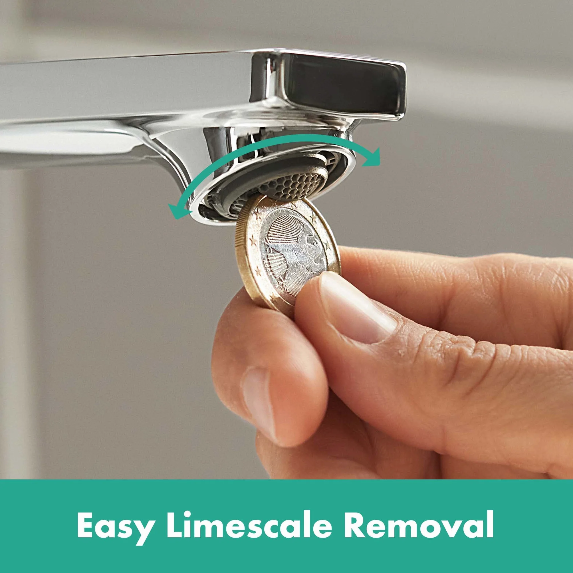 hansgrohe Rebris E - Waschtischarmatur ohne Ablauf, energiesparend (CoolStart), Wasserhahn Bad mit Auslauf Höhe 109 mm, Mischbatterie Waschbecken wassersparend (EcoSmart), Chrom, 72560000