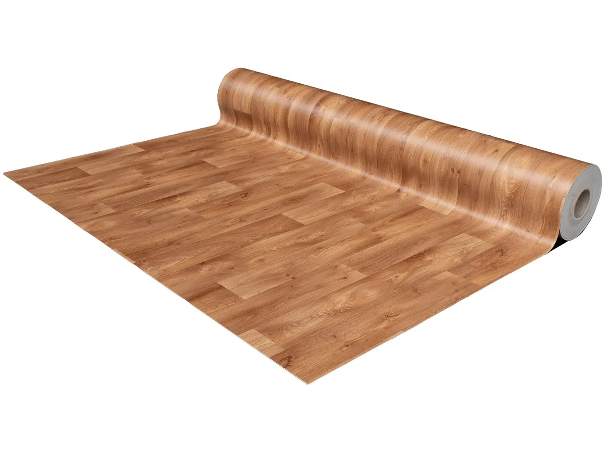 Primaflor PVC Boden Turin | 200x400 cm | Naturholz Diele 1300 | 2,00 m Breite | 2,3 mm | CV Bodenbelag Meterware in Holzoptik | R10 | für Wohnräume Küche Bad Büro Messe | Vinylboden zum Kleben