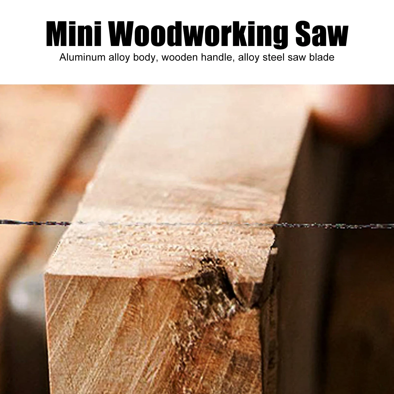 Präzisions Laubsäge 5 Zoll U-Rahmen mit Holzgriff und Schnellspann Mechanismus Alu Gehäuse für Metall Holz Modellbau