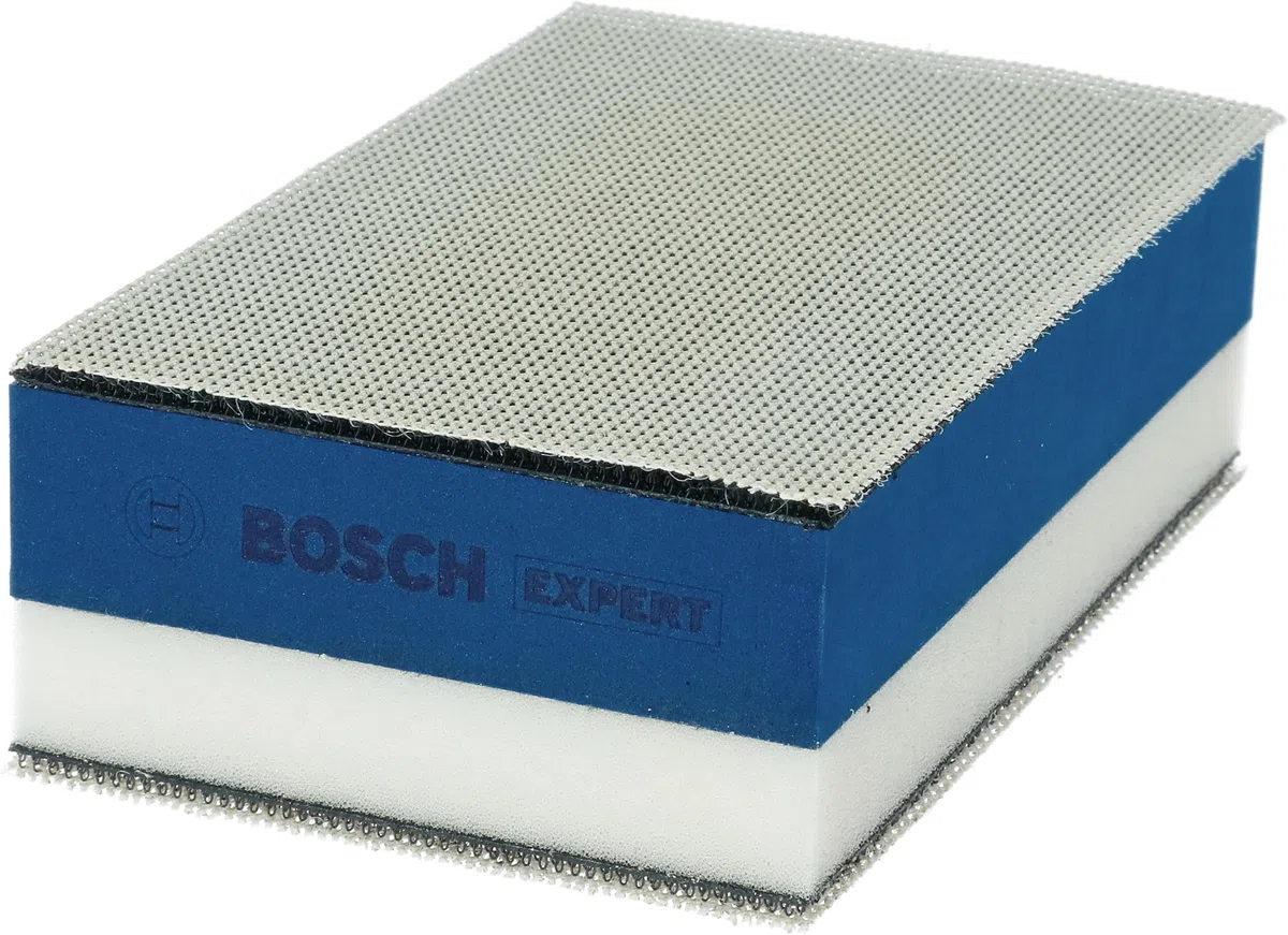 Bosch Professional 12V System Akku-Schwingschleifer GSS 12V-13 (inkl. 3 x Schleifplatte, 3 x Schleifblatt, Staubbeutel, in L-BOXX) + 1x Expert Dual Density Handschleifblock