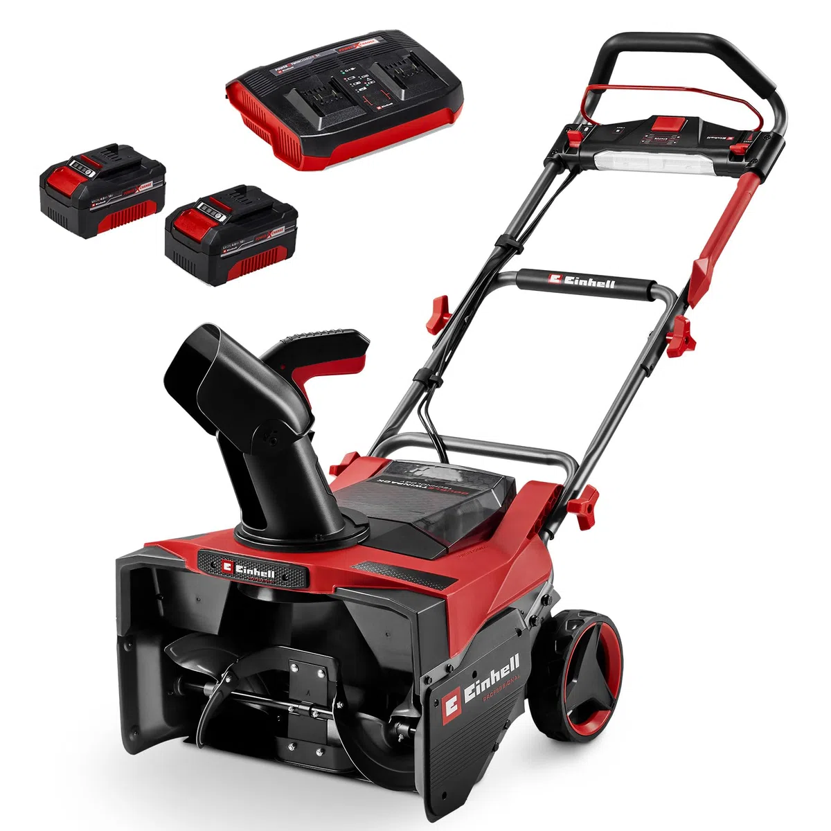 Einhell Professional Akku-Schneefräse GP-ST 36/53 Li E BL Power X-Change (36 V, 53 cm Arbeitsbreite, max. 33 cm Schneehöhe, inkl. Reinigungsspatel, inkl. 2X 4,0Ah Akku & Twincharger)