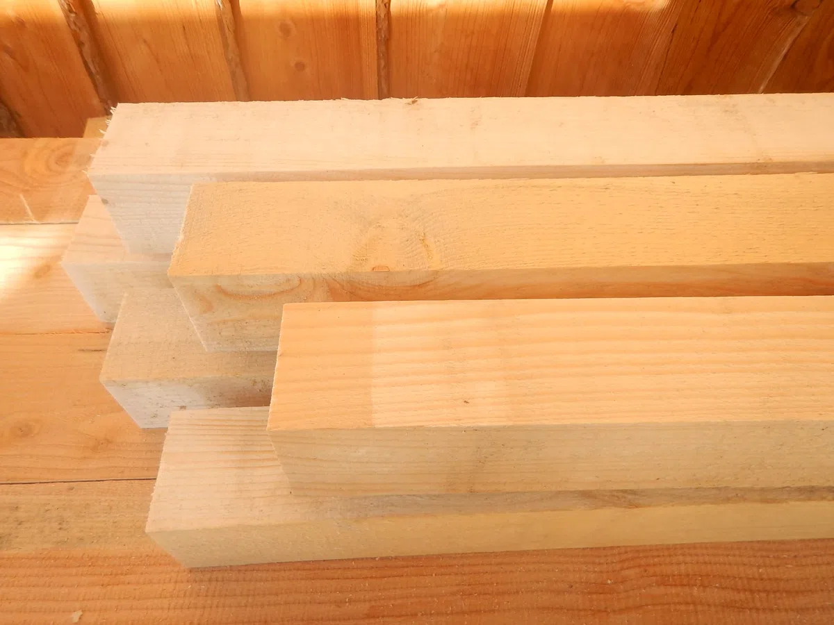 FICHTE TANNE 120x120 mm Balken 12x12 cm Kantholz Pfosten Rahmen sägerau Bauholz 100cm Länge (1)