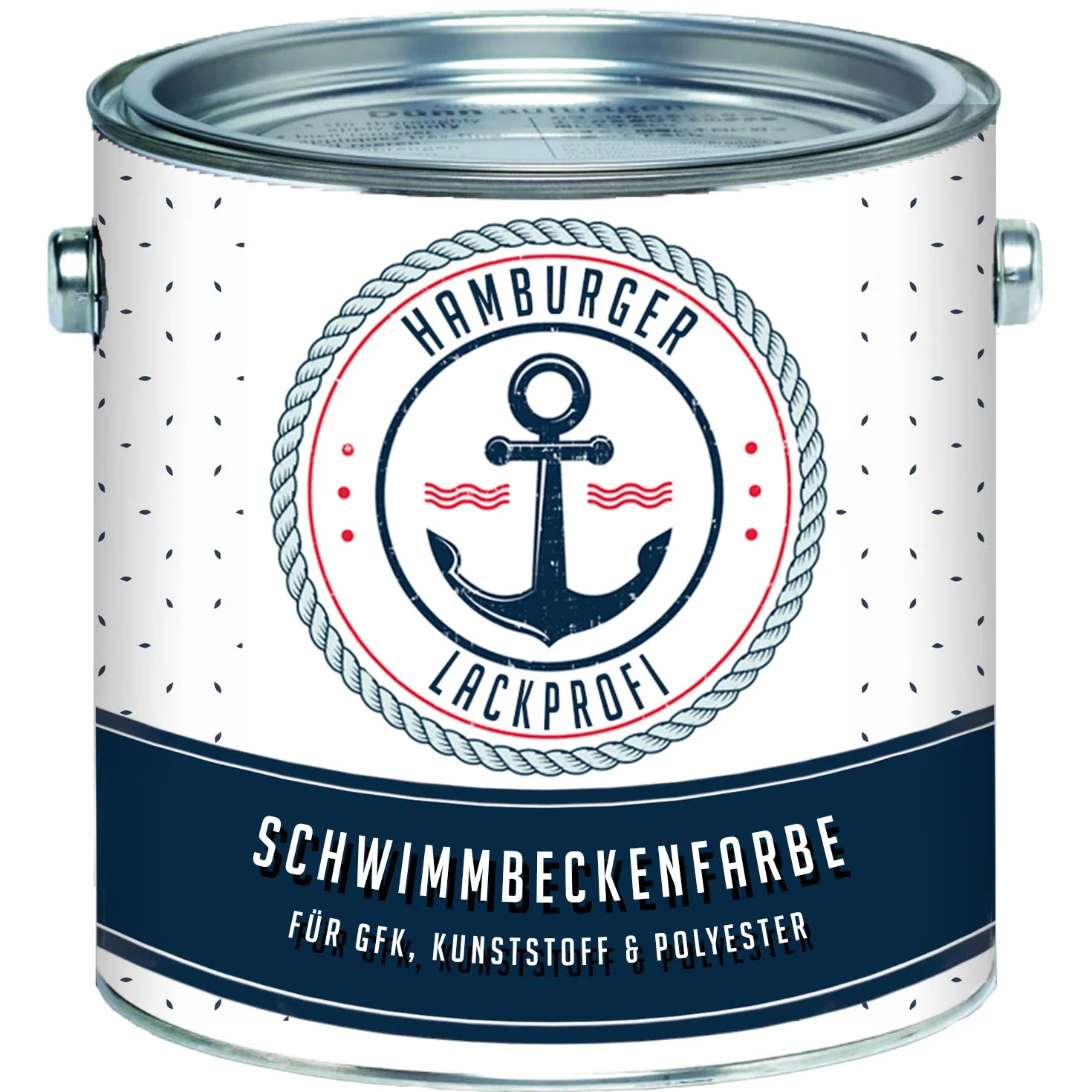 2-K Schwimmbeckenfarbe GLÄNZEND Pastellblau RAL 5024 Blau für GFK Kunststoff Polyester SET 2k Poolfarbe Schwimmbadfarbe Schwimmbeckenbeschichtung Unterwasserfarbe // Hamburger Lack-Profi (10 L)