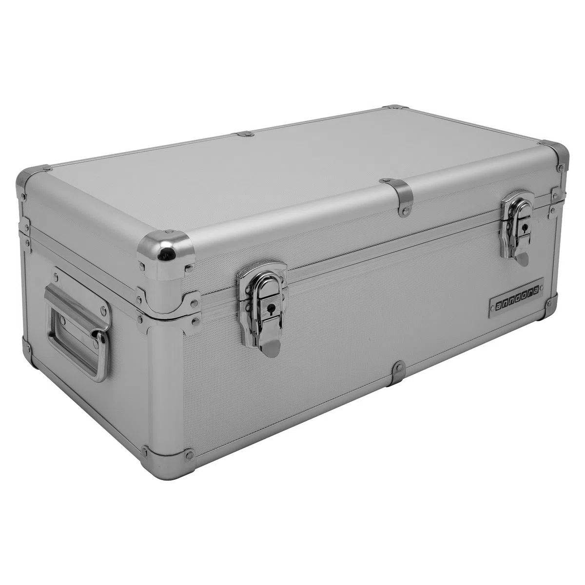 anndora Aluminium - Rahmenkoffer - Transport-Box - Koffer in Silber mit 19 Liter Fassungsvermögen - Werkzeugkiste abschließbar - 48 x 26,5 x 20 cm