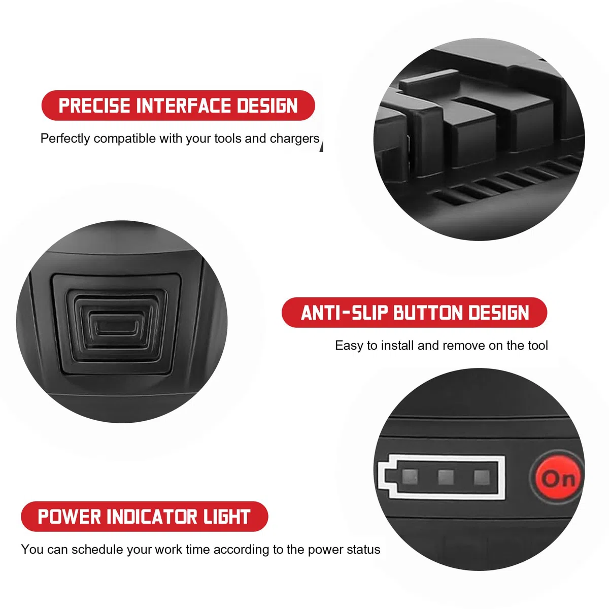 6X 8.0Ah/8000mAh Ersatzakku für Bosch akku 18V BAT618 BAT618G BAT609 BAT609G BAT619 BAT619G BAT610G BAT610 BAT612 BAT622 18V Akku Ersatzteile