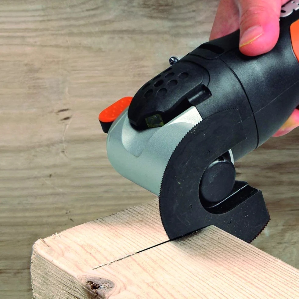 WORX WX678 Akku Multifunktionswerkzeug 20V – Multifunktionsgerät zum Schneiden, Polieren, Sägen uvm. – Inkl. Li-Ion Akku, Ladegerät, 39 teiliges Zubehör-Set & Werkzeugkoffer