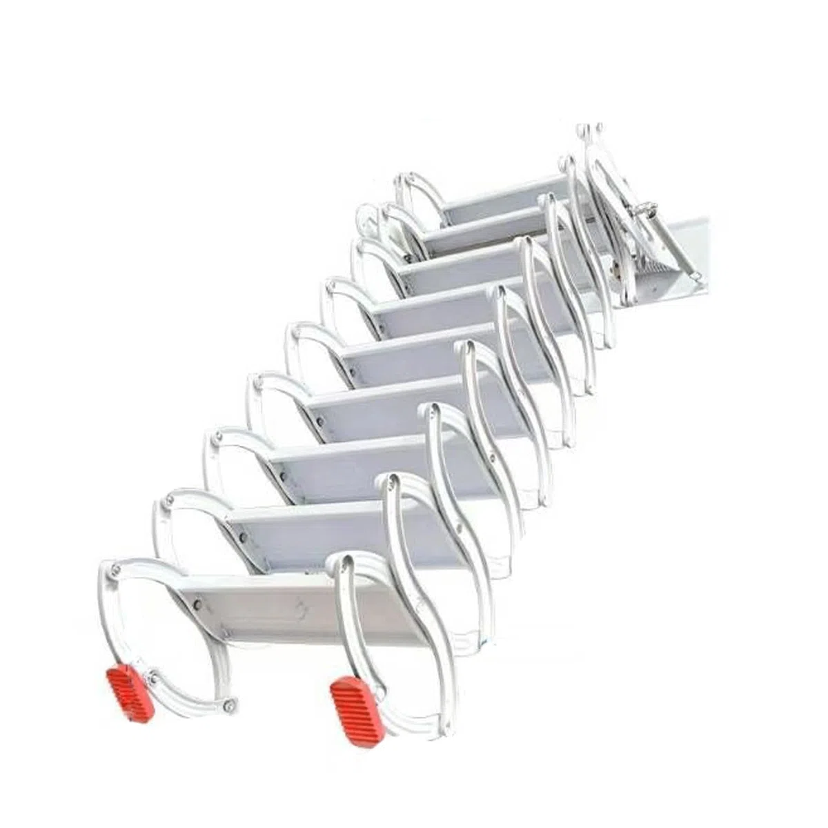 EYPKPL Schmale Dachbodenleiter-Treppe, herunterziehbare Dachbodentreppe, einziehbare Dachbodenleiter, klappbare, an der Wand montierte Dachboden-Loft-Treppe, Dachboden-Treppe