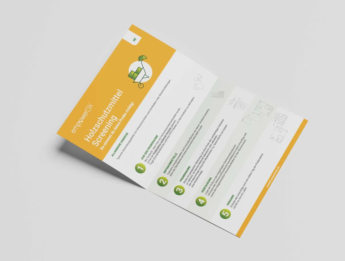 Holzschutzmittel Screening Testkit