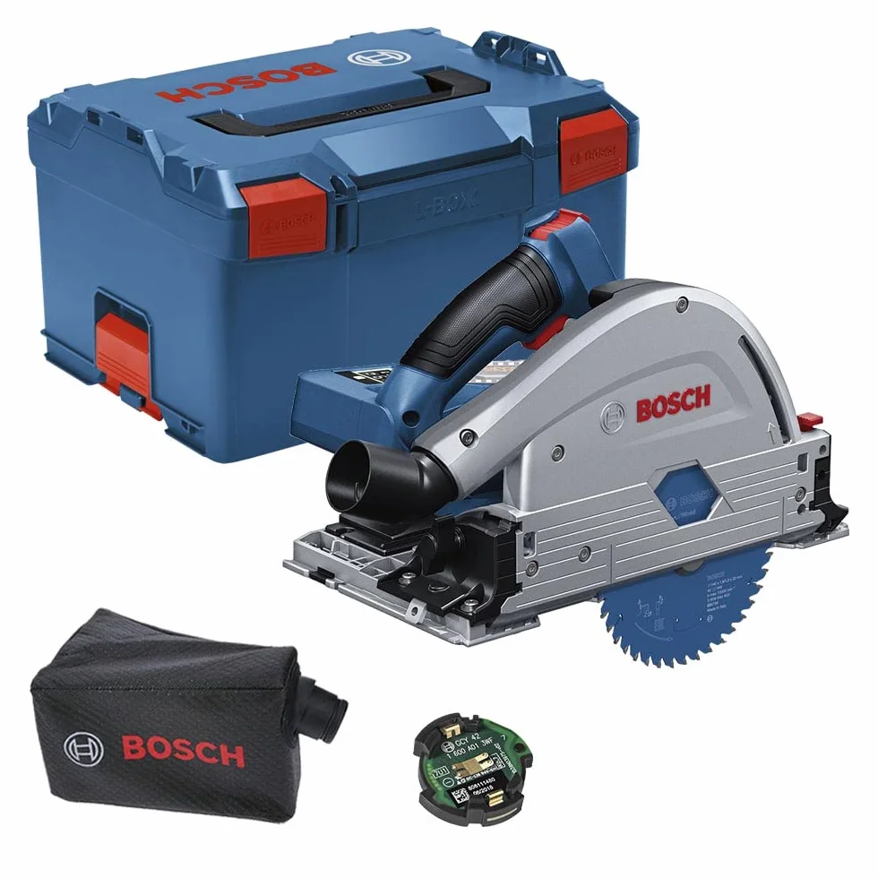 BOSCH 0 601 6B4 000 Handkreissäge ohne Batterie ohne Ladegerät mit Zubehör Akku