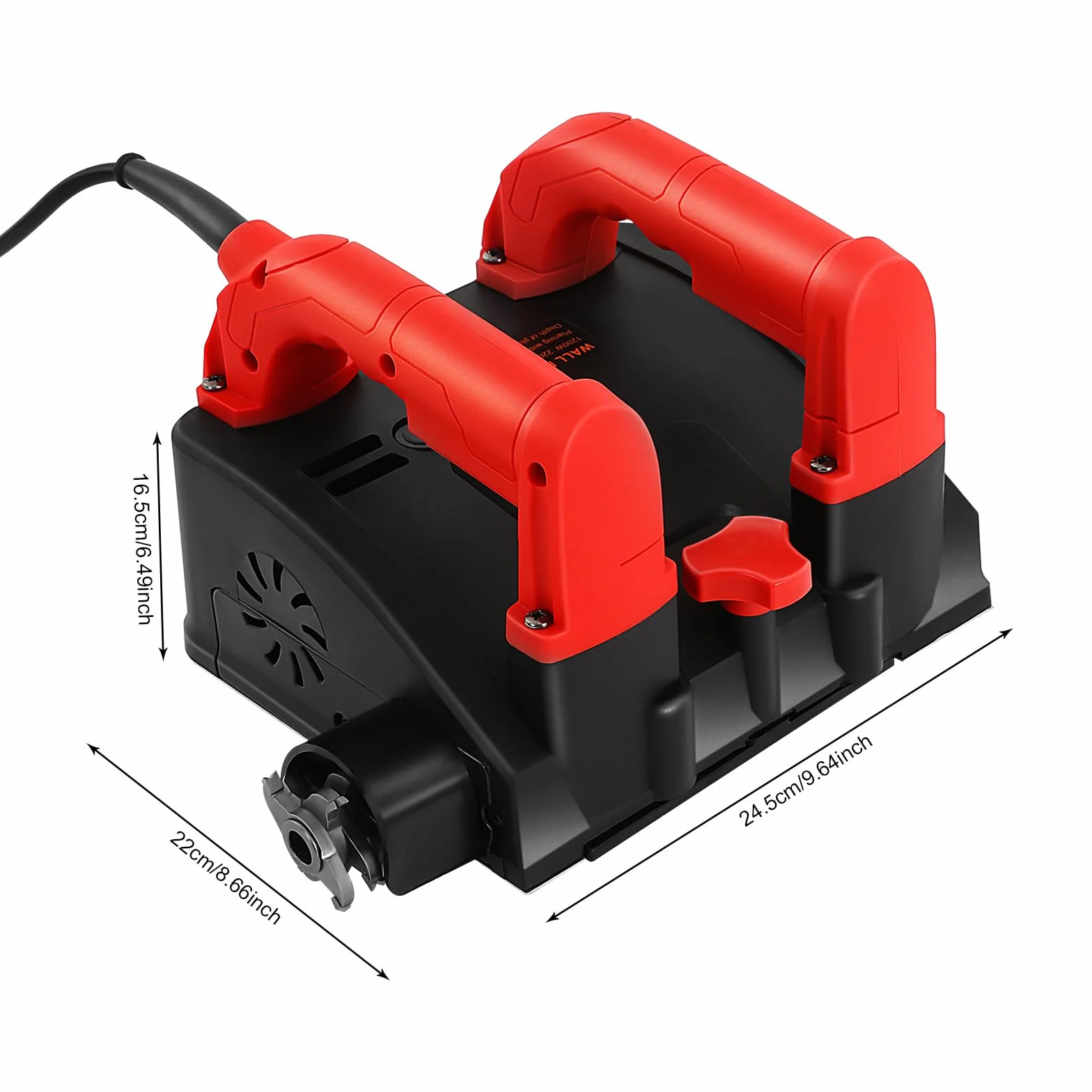 Handgeführte elektrische Wandhobelmaschine 1680W 3000 RPM Power Wall Scraper Wall Shovel Machine Betonwandhobelmaschine für Wand Renovierung, Zement Stripping mit Tragetasche