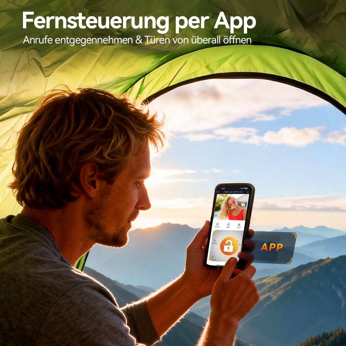 TMEZON WLAN Video Türsprechanlage 2-familienhaus, 7''IP Farb-Touchscreen mit 1080P Metalldoorbell, 2-Draht Installation,Zwei-Wege-Audio,Personenerkennung,3 Entsperrmethoden & App-Steuerung