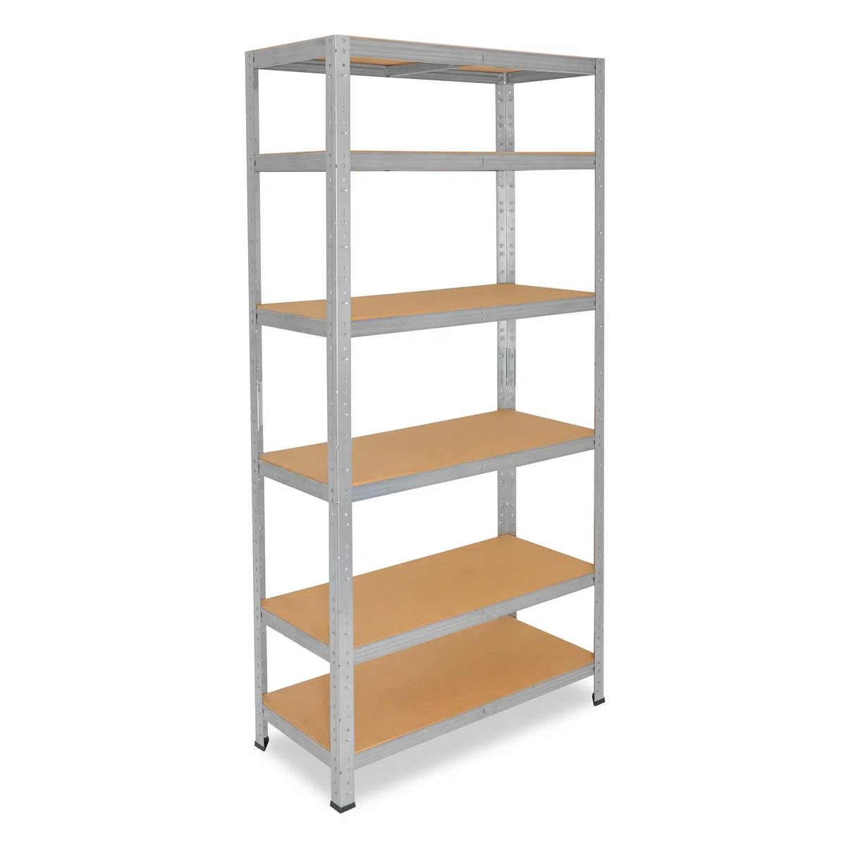 shelfplaza Home 230x80x60 cm Schwerlastregal in verzinkt mit 6 Böden und 145 kg Traglast pro Boden