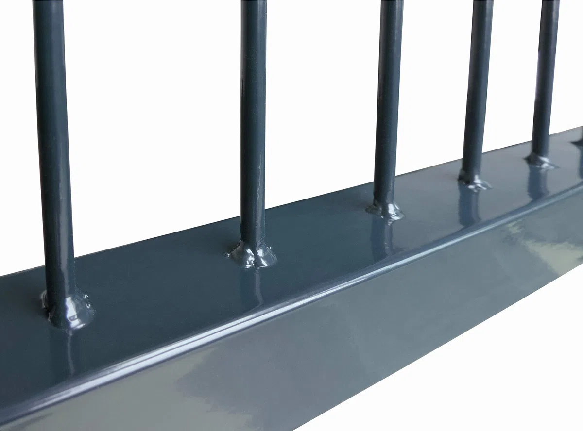 Doppelflügeltore für Stabmattenzaun, grün oder anthrazit, verschiedene Höhen wählbar - inklusive Pfosten und passenden Anschlussstücken (Doppeltor H 140 x B 300 cm, anthrazit)