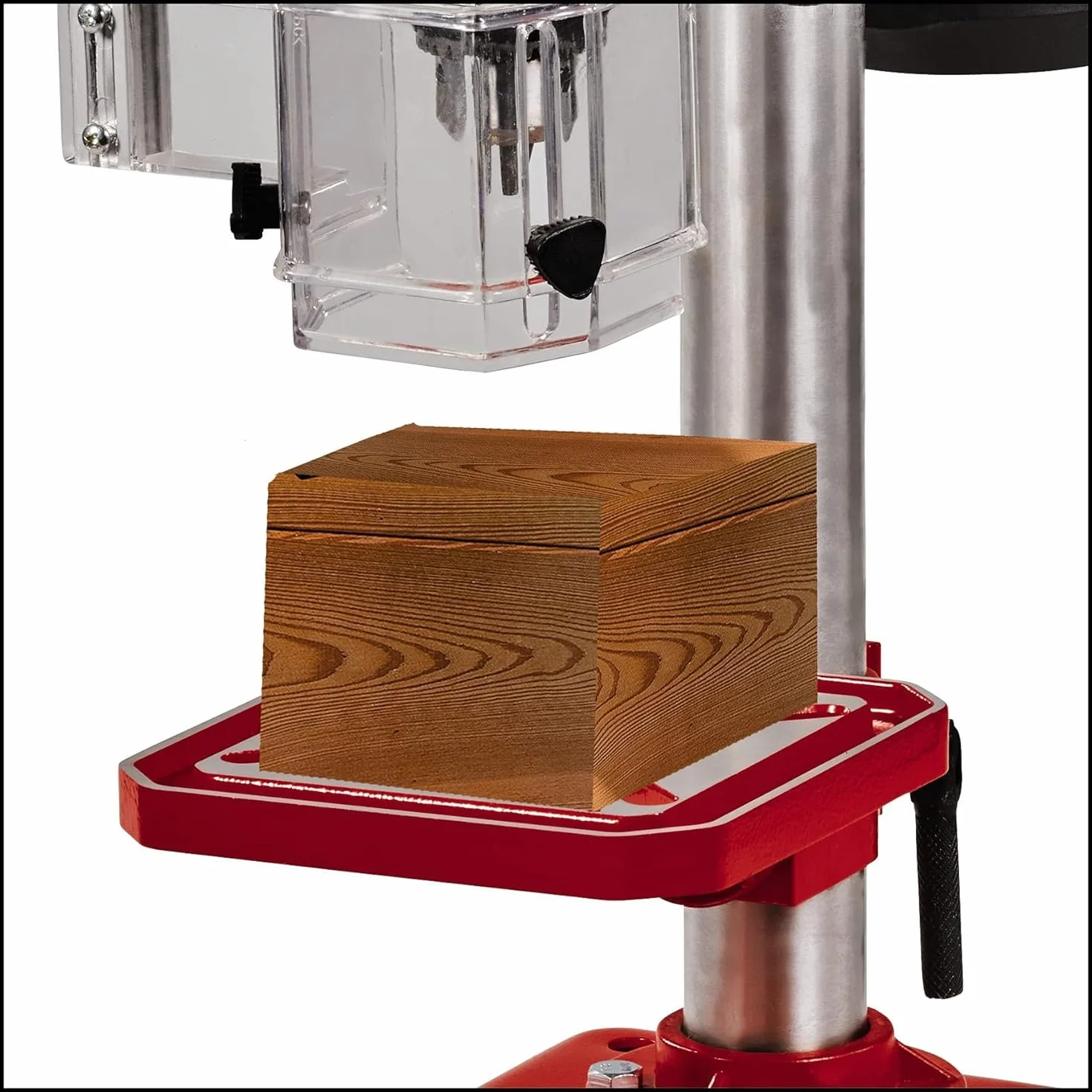Einhell Säulenbohrmaschine TC-BD 500 (500 W, bis 2410 min-1, 9 Stufen, max. Bohrtiefe 50 mm, einstellbarer Tiefenanschlag, neig-/drehbarer und höhenverstellbarer Bohrtisch)