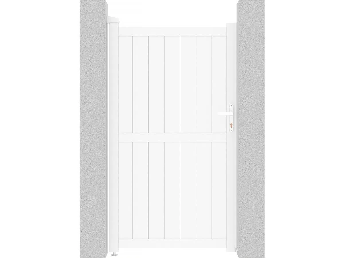 Habitat et Jardin Gartentor aus Aluminium Lola - 101,2 x 180,9 cm - Weiß