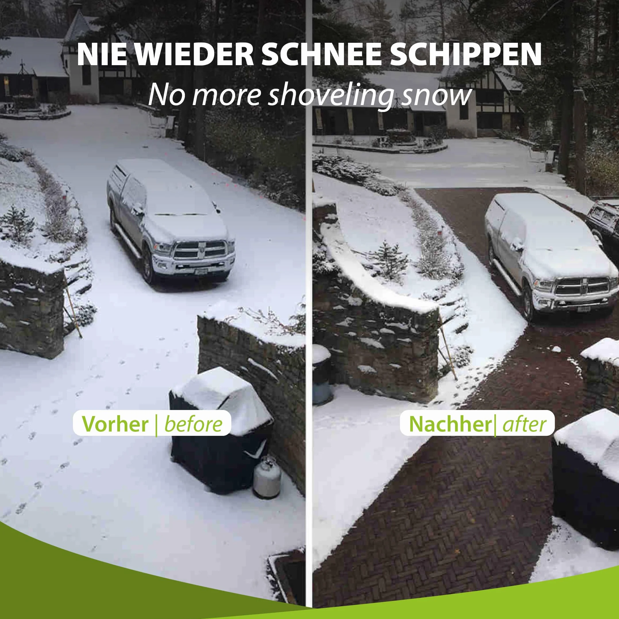 Mi-Heat Freiflächenheizung 7m² 300W/m² – Heizung für Gehweg, Parkplatz & Treppen – Frostschutz-Heizmatte gegen Eis & Schnee – Geeignet für Gussasphalt, Asphalt & Beton – Premium Qualität mit 230V