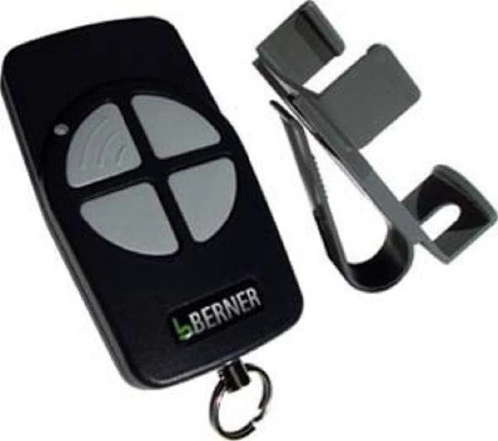 Berner Midi Handsender BHS140 (Frequenz 868 MHz, Zubehör für Torantriebe, 4 Kanal, inkl. Ringöse, mit roter LED) 2901884