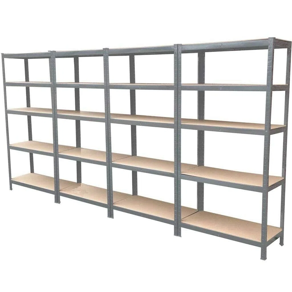 Lucn Lagerregal Schwerlastregal Steckregal Werkbank Keller Werkstattregal, bis 875 kg Traglast, 200x100x50cm, Verzinkt