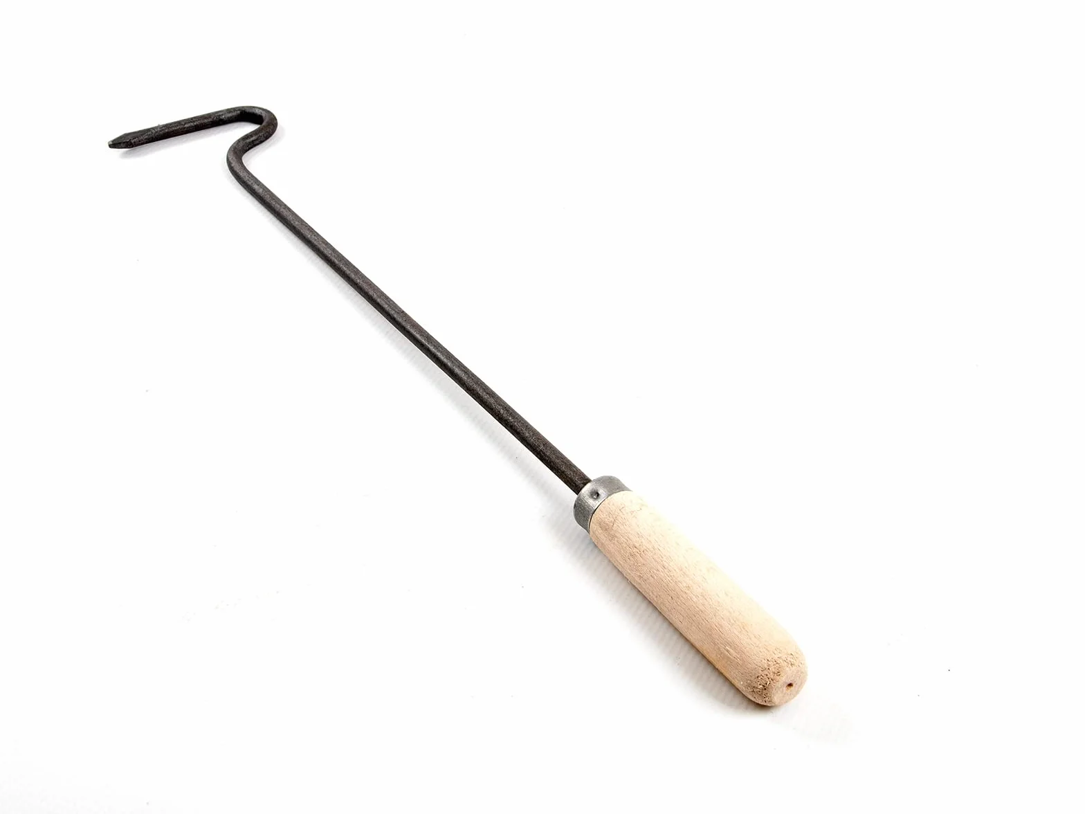 TOP TOOLS Feuerhaken mit Holzgriff - 80cm, Schüreisen, Stecheisen, Kamin, Freistehend, Entlüftungsfrei, Pulverbeschichtet, Rustikal, Innenbereich, Keine (None)
