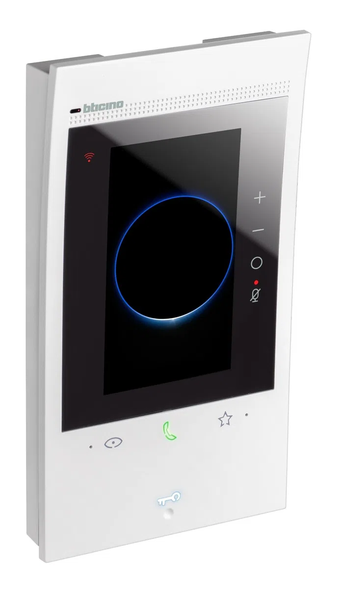 BTICINO, Classe 300EOS with Netatmo, erste smarte Wi-Fi-Video-Innenstelle mit integriertem Alexa-Sprachassistenten, vertikaler 5"-Touchscreen, App Home+Security, 2-Draht-Technik, 344842