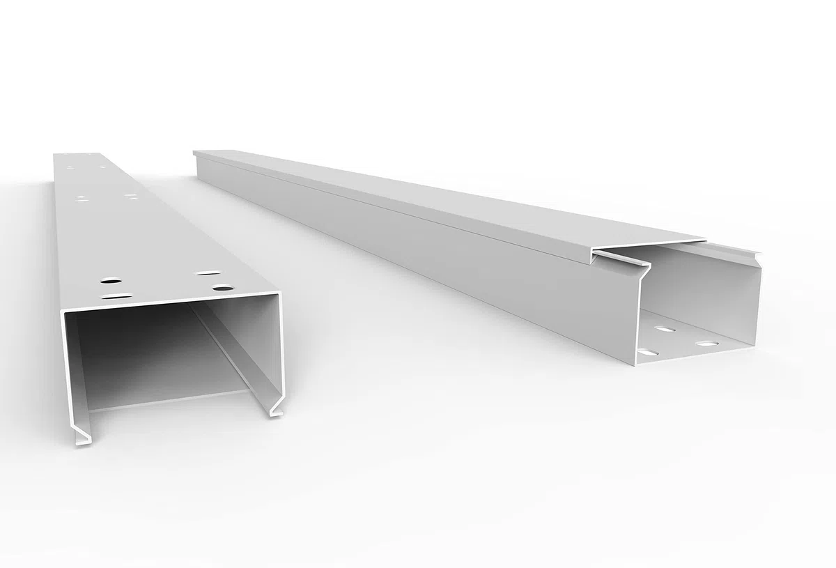 SCOSKK43 10 m Kabelkanal (L x B x H 2000 x 60 x 40 mm, PVC, Kabelleiste, Schraubbar) weiß