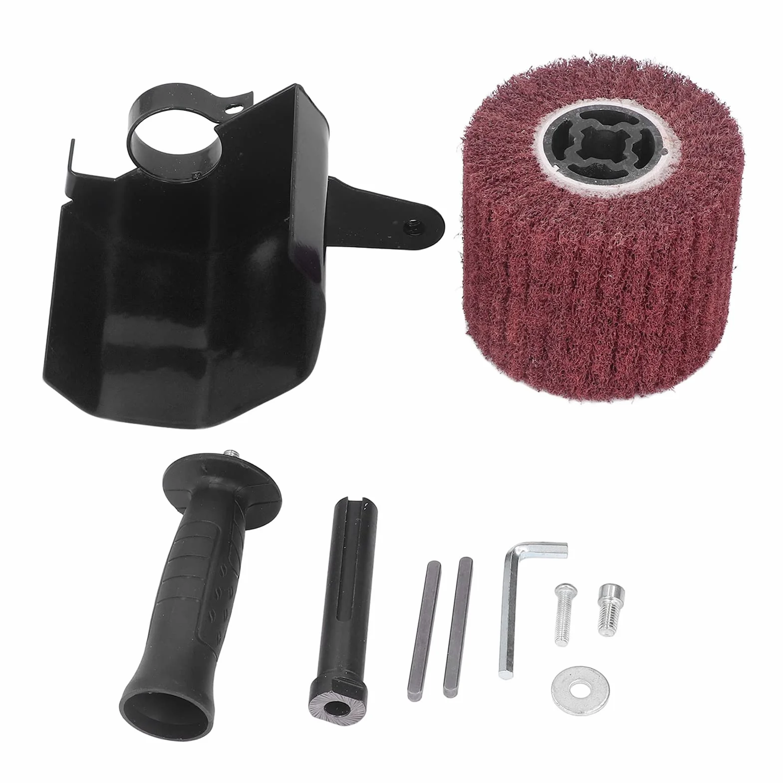 Poliermaschinen-Aufsatz, Zeichenmaschine Winkelschleifer Poliermaschine Zubehör Satiniermaschine, M10 Zeichenmaschine Winkelschleifer für Holz, Metall und Edelstahl