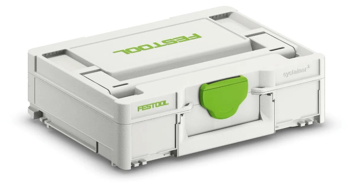 Festool Systainer³ SYS3 M 112 Werkzeugkoffer - Leerbox mit 7,7 l Volumen | Stapelbare Transportbox kompatibel mit T-Loc und Transportsystemen - inkl. Fronttragegriff und Deckel Etikettenfeld