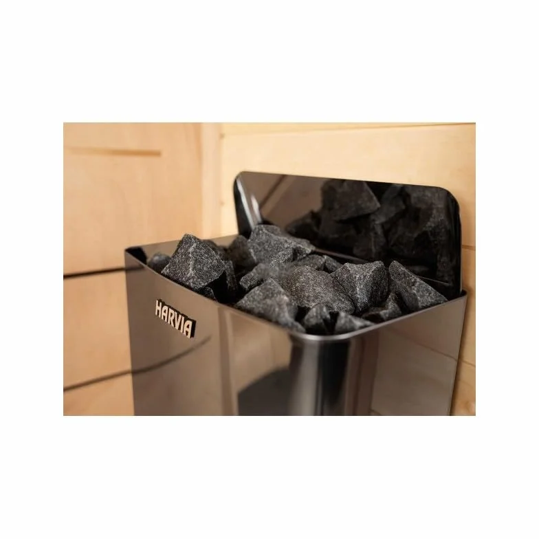 Harvia Saunaöfen The Wall Black Steel (Steuergerät: Eingebaut, 4.5 kW)