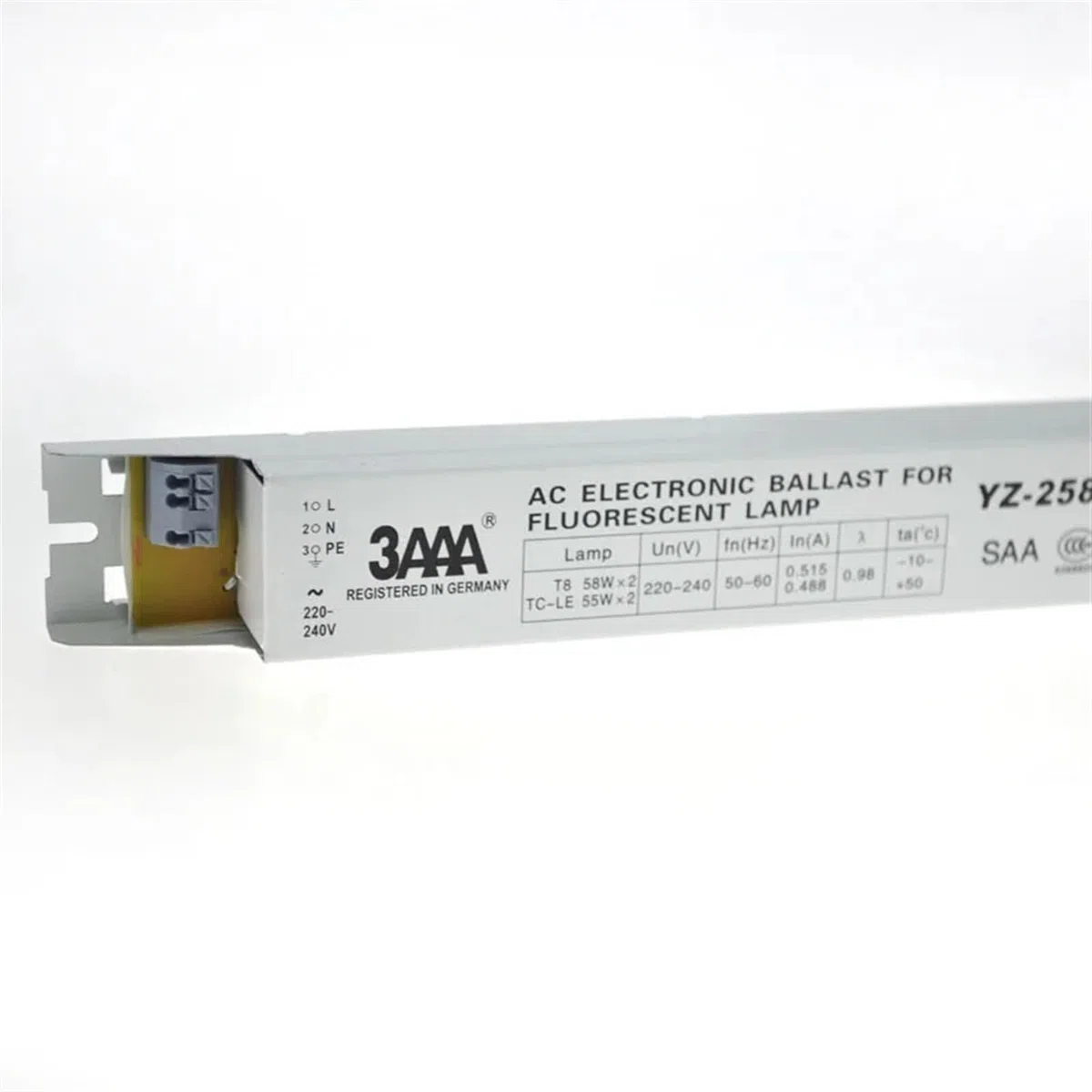 3AAA YZ-158EAA YZ-258EAA T8/TC-L 220 V 2 * 58 W 2 * 55 W T8 elektronische vorschaltgerät ist geeignet for T8 leuchtstofflampe Werbung licht Box gleichrichter (Size : YZ-158EAA)