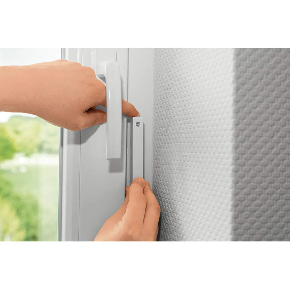 Homematic IP Smart Home 3er-Set Fenster- und Türkontakt, optisch, weiße + braune Abdeckung, digitaler Sensor, effizient Heizen, Fensterüberwachung per App, Energie sparen, Alexa, Google Assistant