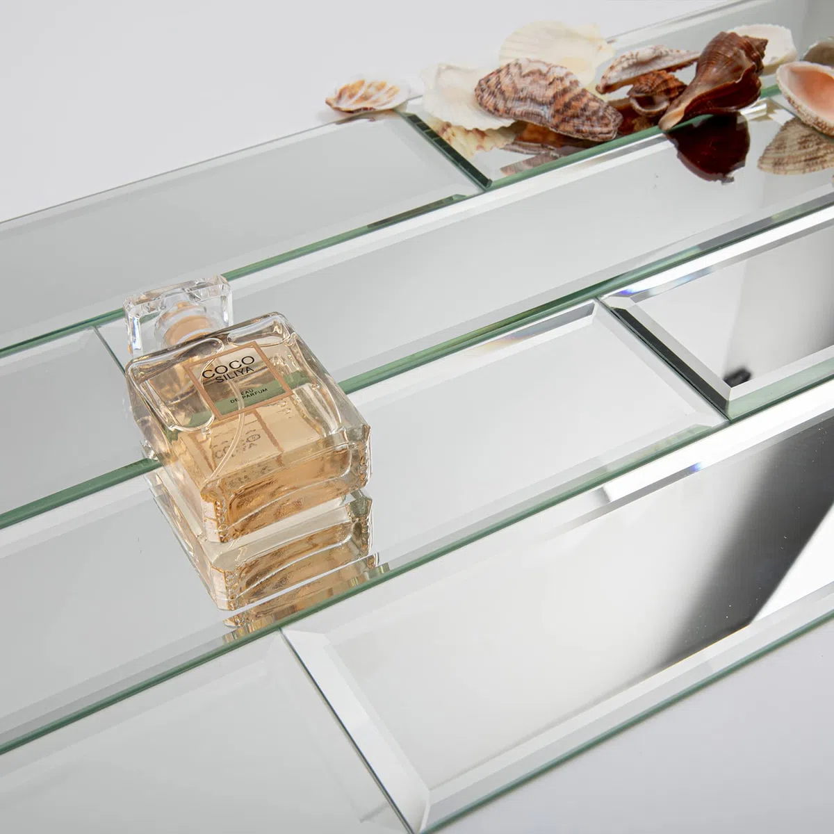 Lovdeco Spiegelfliesen, abgeschrägter U-Bahn-Spiegel, 7,6 x 30,5 cm, für Küche, Badezimmer, Wand (20 Stück, 5 m²)