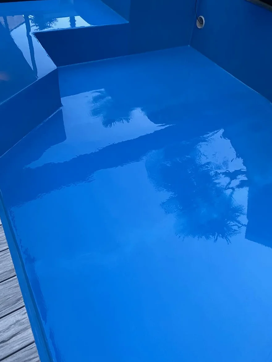 Dipoxy 2K-5000 Epoxidharz Pool Paint 20,0kg (A 12,5kg +B 7,5kg) +1,0kg Himmelblau 5015