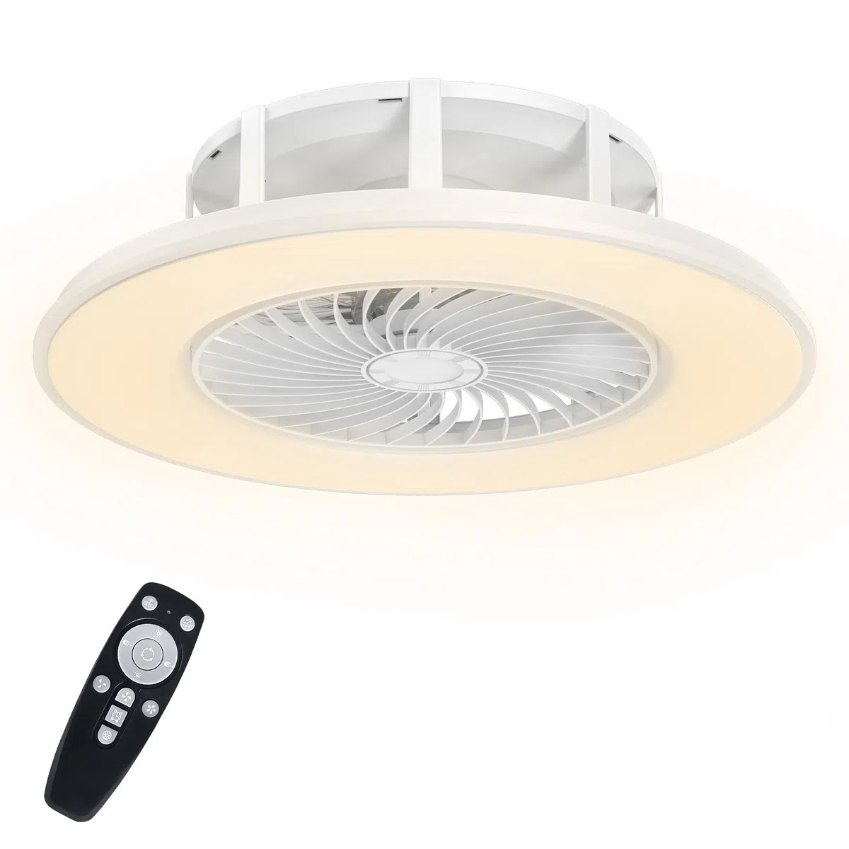 ACXIN LED Deckenventilator Mit Beleuchtung Deckenventilator mit Fernbedienung Lüfterlicht Deckenleuchte Dimmbar Modern Lüfter Lampe Ventilator Deckenlampe 90W