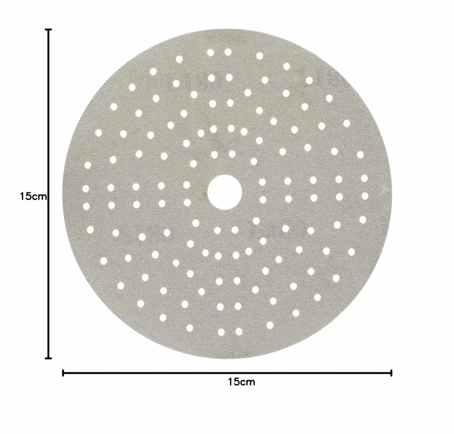 Mirka Schleifpapier Iridium Ø 150 mm Klett 121-Loch Korn 180 100 Stk | Premium-Schleifpapier Korn 180 für Lack Spachtel Grundierung Holz Stahl Kunststoff vielseitig einsetzbar