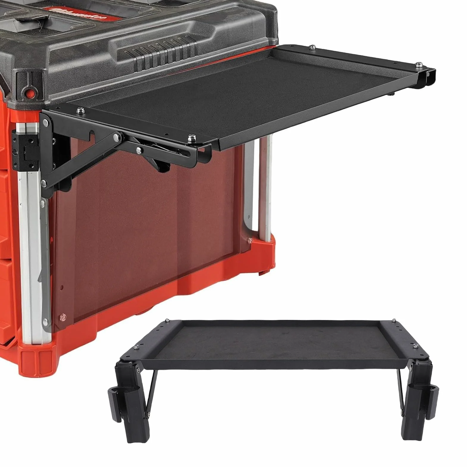 Asixxsix Klapptischtisch -Top -kompatibel mit Packout -Toolbox, Werkzeugabfassungshalterung, Arbeitstabelle Seitenspeicher für Ihr Packout -System, Safe Storage Workbench