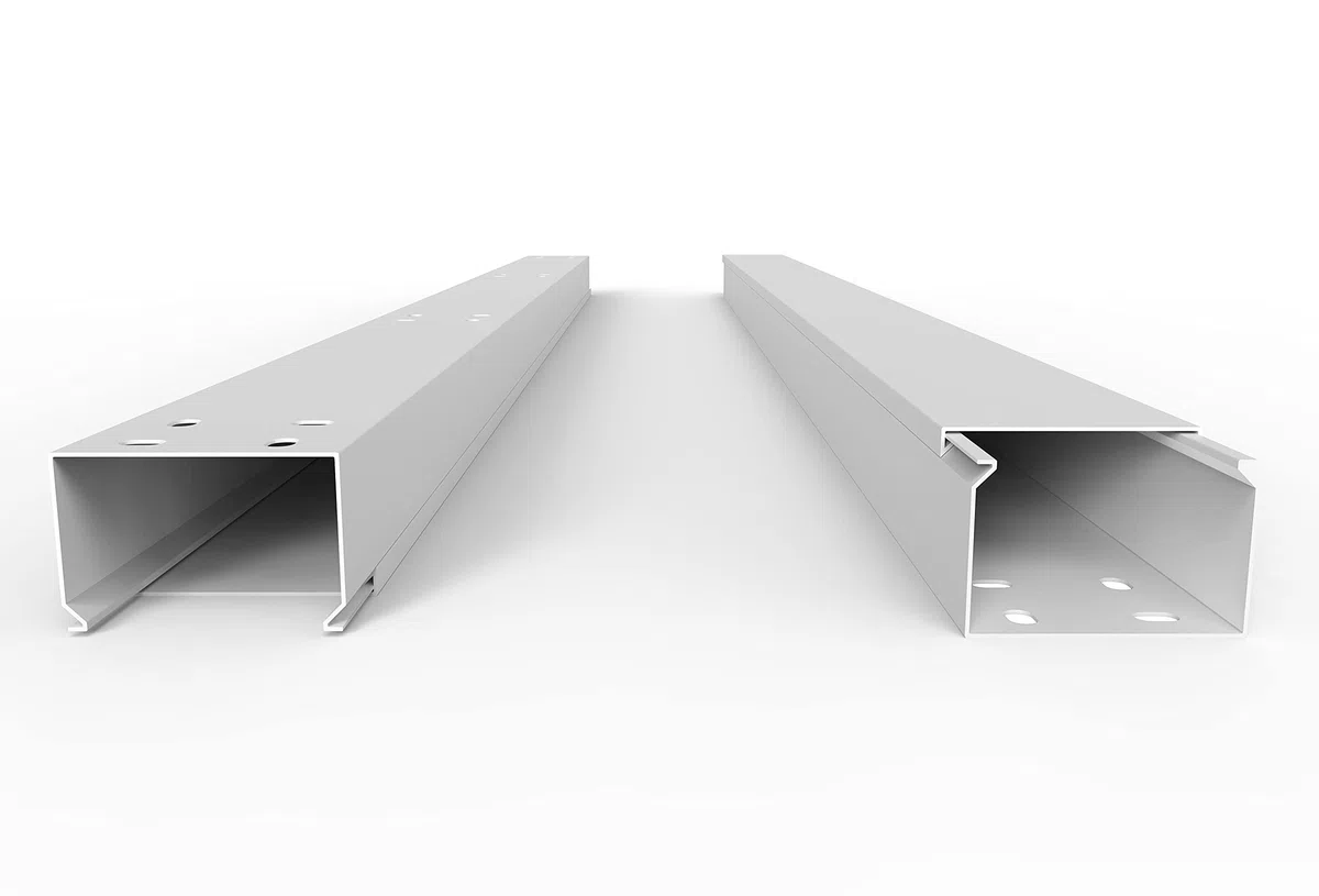 SCOSKK43 10 m Kabelkanal (L x B x H 2000 x 60 x 40 mm, PVC, Kabelleiste, Schraubbar) weiß