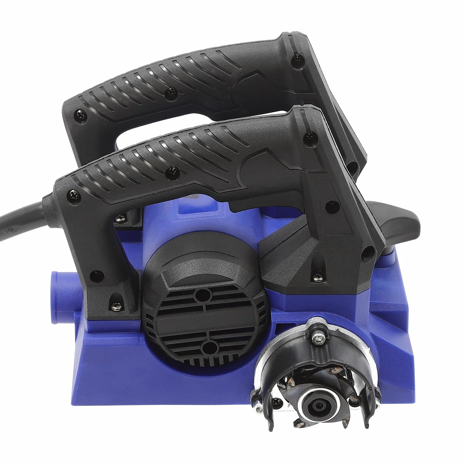 Elektrischer Wandhobel, 1300W Tragbare Elektrische Wandhobelmaschine, 1-4mm Hobeltiefe, 15cm Breite, Betonschaufelmaschine Wandschaber, Sanierungsfräse Putzfräse Mauerfräse (Schwarz+Blau)