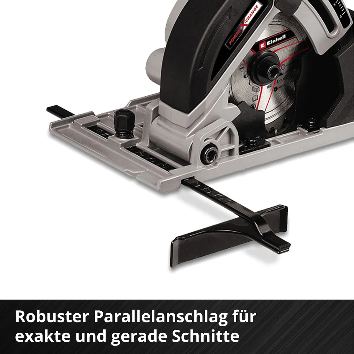 Einhell Akku-Mini-Handkreissäge TE-CS 18/89 Li Power X-Change (Lithium-Ionen, 18 V, max. 28 mm, Sägeblatt Ø 89 mm, Absaugadapter, Parallelanschlag, inkl. 2,5 Ah Akku und Ladegerät)
