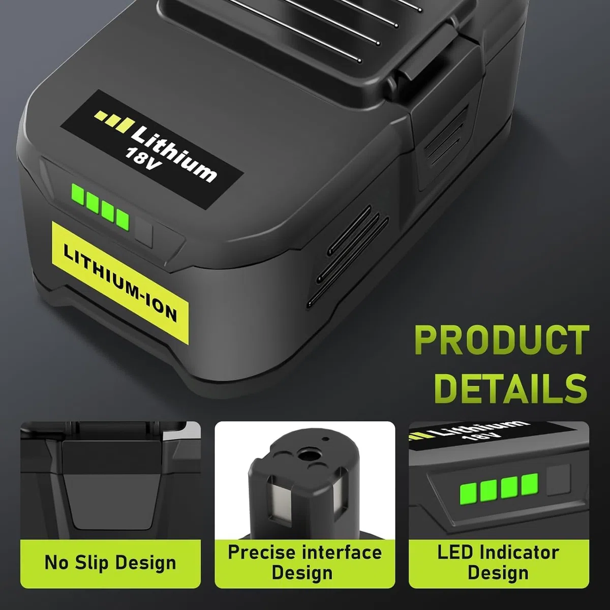 2 Pack 18V 8.0Ah/8000mAh Lithium-Batterie und P117 ladegerät für Ryobi P108 akku One+, Li-ION-Ersatzbatterie und Ladegerät für Ryobi 18V One+ P107 P108 P104 P105 P102 P103 Werkzeuge