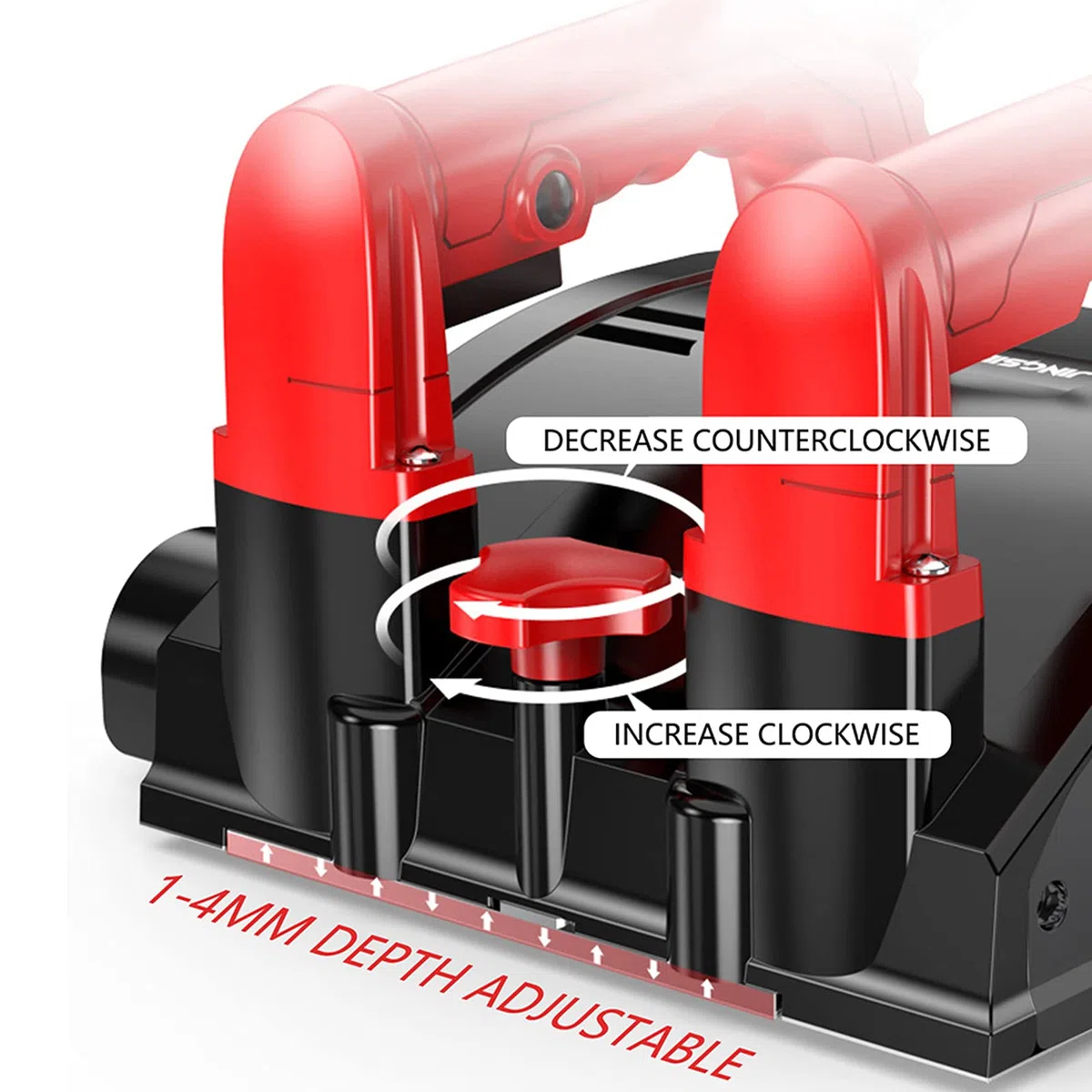 Handgeführte elektrische Wandhobelmaschine 1680W 3000 RPM Power Wall Scraper Wall Shovel Machine Betonwandhobelmaschine für Wand Renovierung, Zement Stripping mit Tragetasche