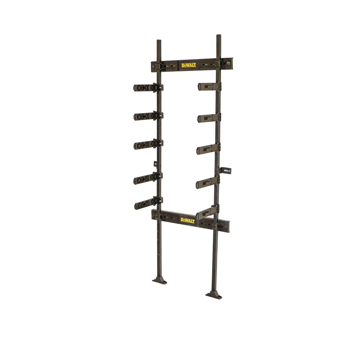 Dewalt ToughSystem Wandregal DWST1-75694 (zum sicheren Verstauen der DeWalt Tough Boxen an der Wand, eigene Regalbretter nutzbar, max. Gewicht je Träger: 40 kg, komplettes Regal: max. 200 kg)