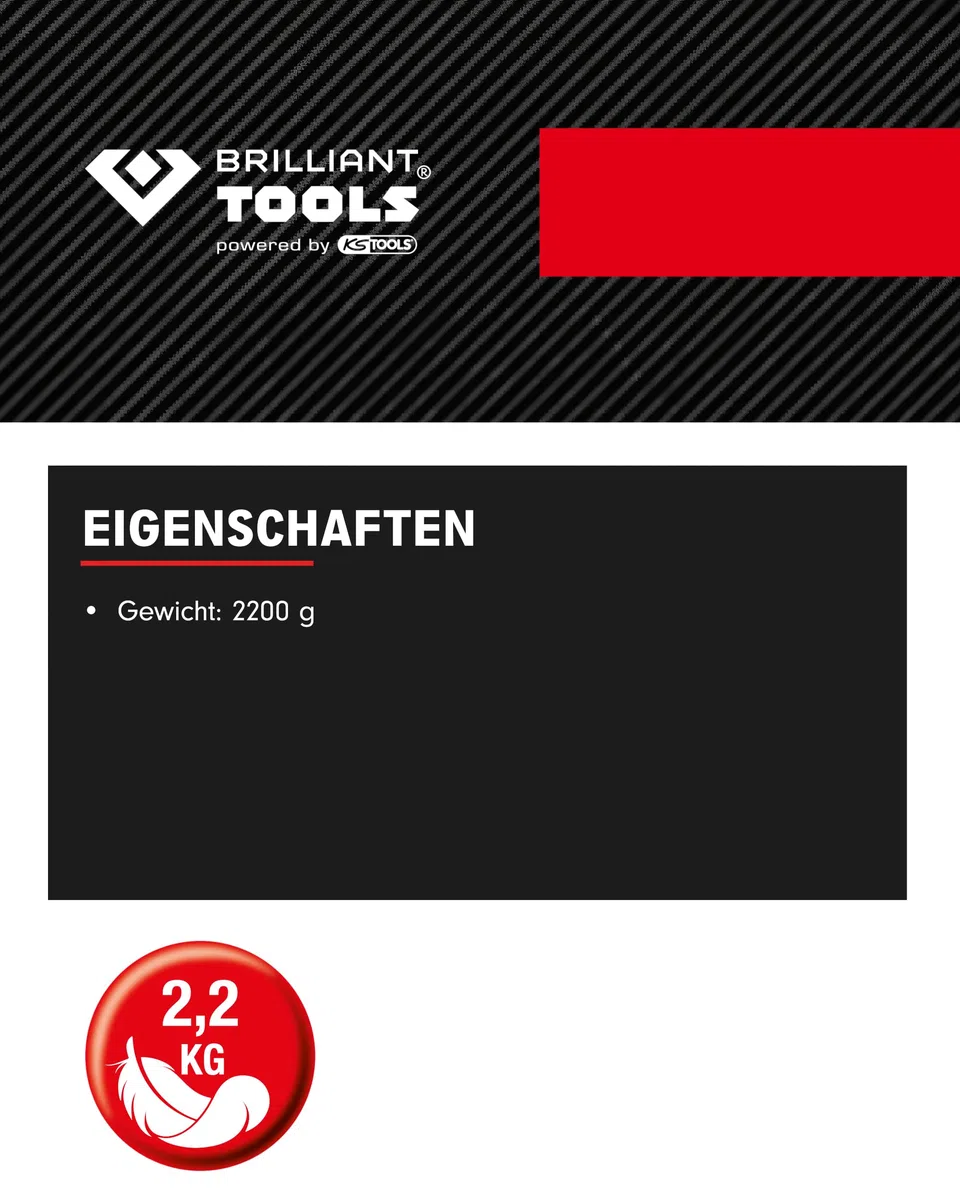 BRILLIANT TOOLS BT160200 3/4 Zoll Druckluft-Schlagschrauber, 1800NM [Powered by KS Tools]