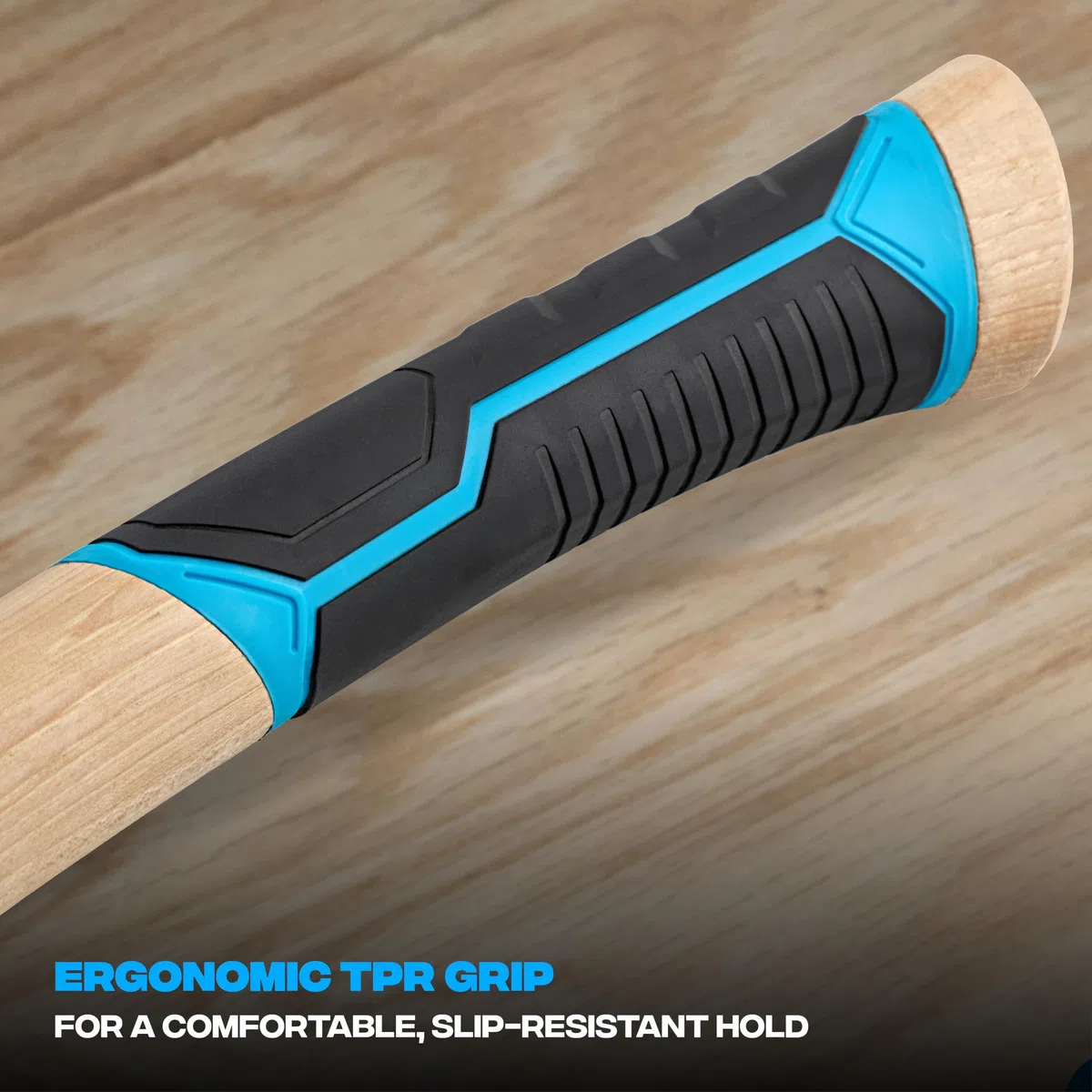 OX Pro Rahmenhammer mit gefräster Schlagfläche und magnetischem Nagelstarter, geschmiedeter einteiliger Stahlkopf, gerades Krallenende, gebogener amerikanischer Hickory-Griff mit TPR-Griff, OX-P087220