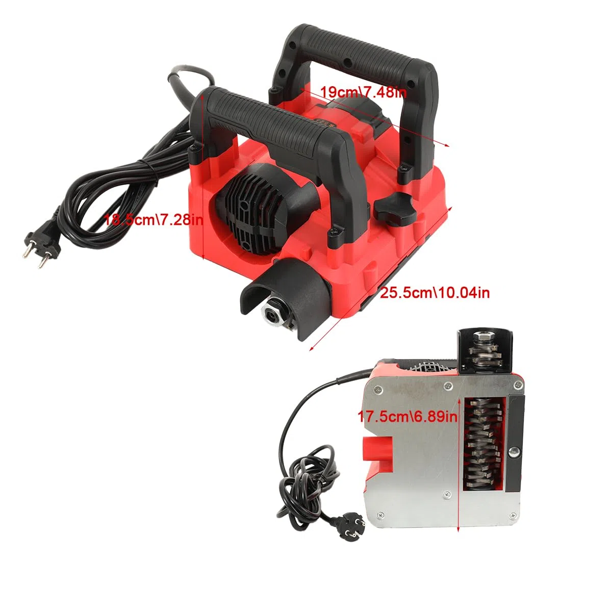 Schleifer Putzfräse Mauerfräse Estrichfräse Mauer Fräse,1600W Sanierungsfräse Betonschleifer Betonfräse 4000 U/min,Wand Schleifer Höhenverstellung: 1-4 mm