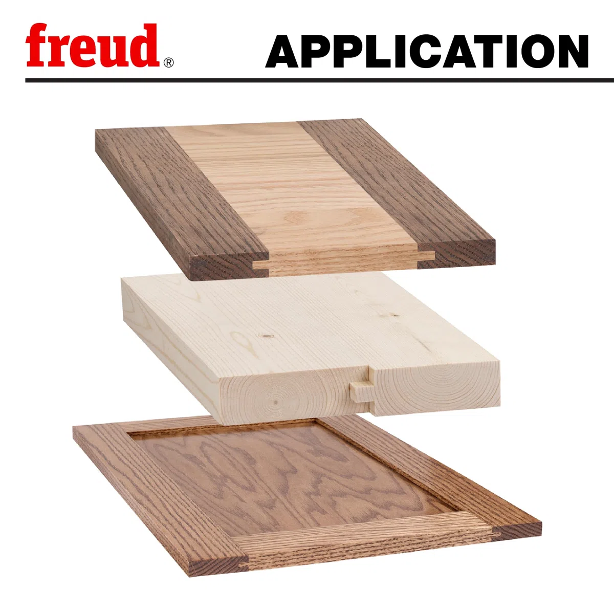 Freud Nut- und Feder-Bit-Set mit 1,27 cm Schaft (99-036)