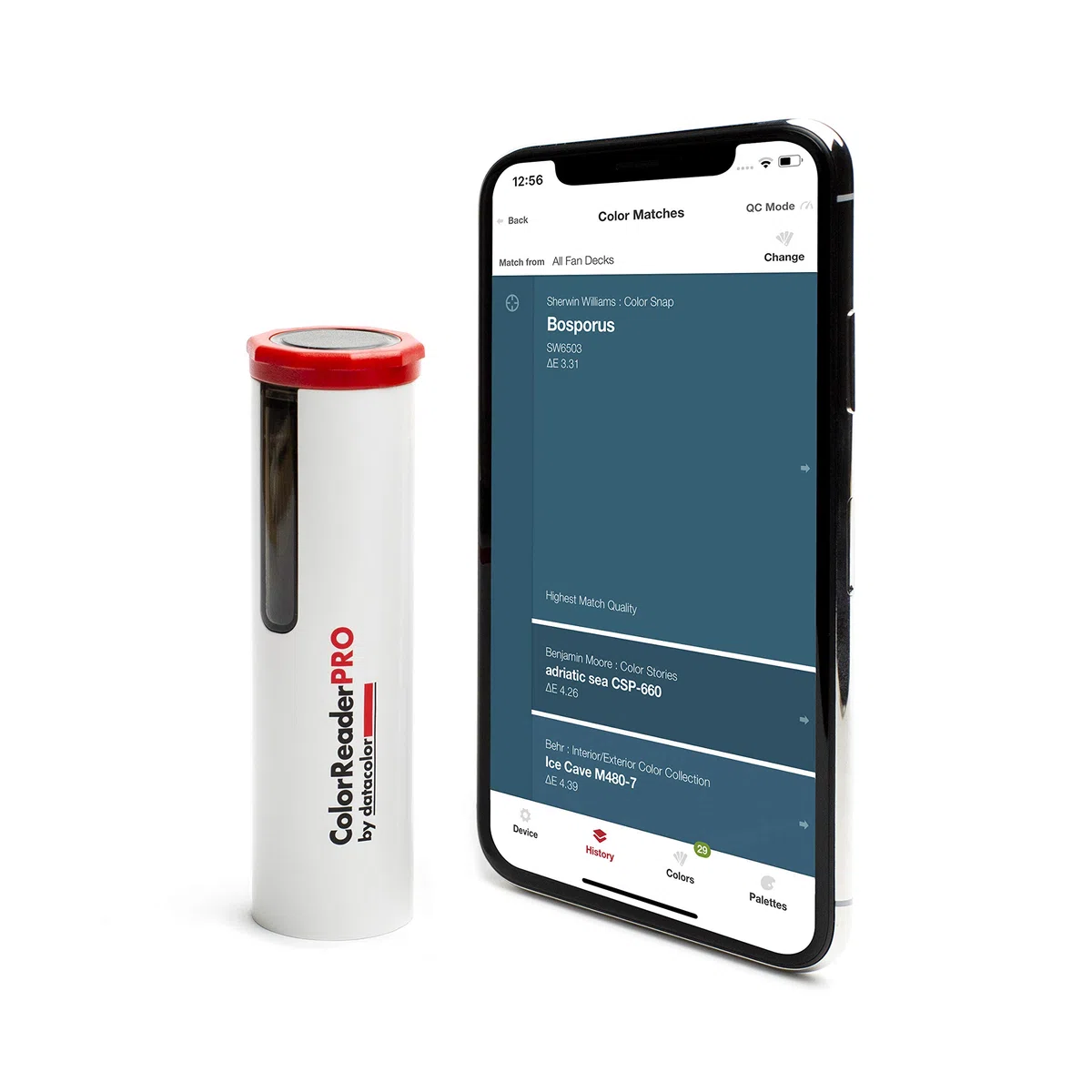 datacolor ColorReader Pro - Professionelles Farbmessgerät mit OLED-Display - Tragbares Tool zur Farbbestimmung für Experten & Designer - Standalone-Nutzung.