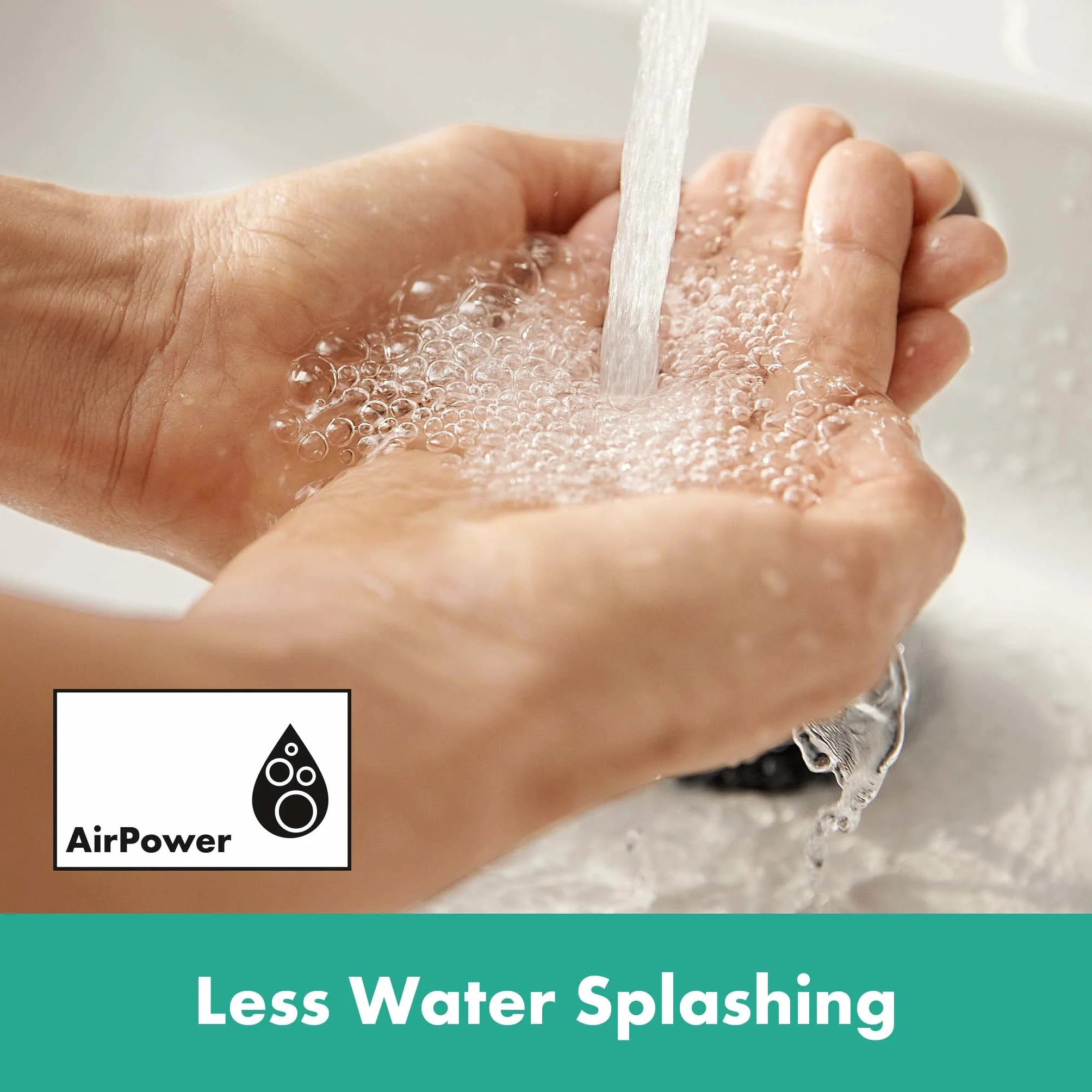 hansgrohe Rebris E - Waschtischarmatur ohne Ablauf, energiesparend (CoolStart), Wasserhahn Bad mit Auslauf Höhe 109 mm, Mischbatterie Waschbecken wassersparend (EcoSmart), Chrom, 72560000